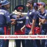 United States National Cricket Team vs Canada National Cricket Team Match Scorecard