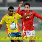 Colombia National Football Team vs Chile National Football Team Timeline