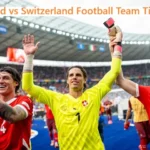 England National Football Team vs Switzerland National Football Team Timeline