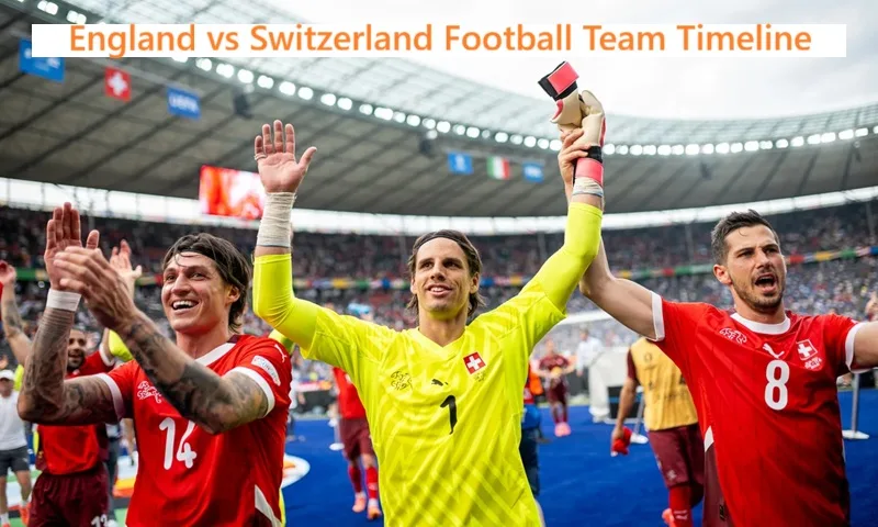 England National Football Team vs Switzerland National Football Team Timeline