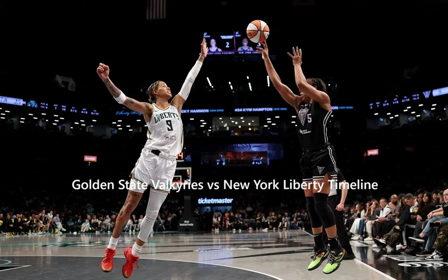 Golden State Valkyries vs New York Liberty Timeline