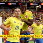 Uruguay National Football Team vs Colombia National Football Team Timeline
