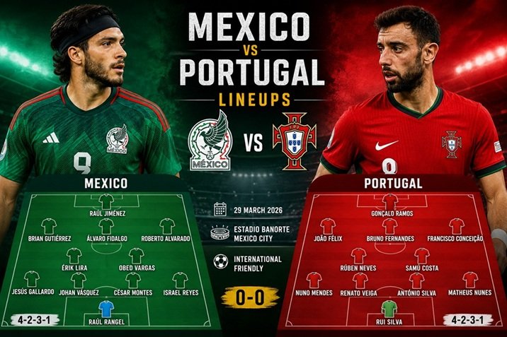 Mexico National Football Team vs Portugal National Football Team lineups